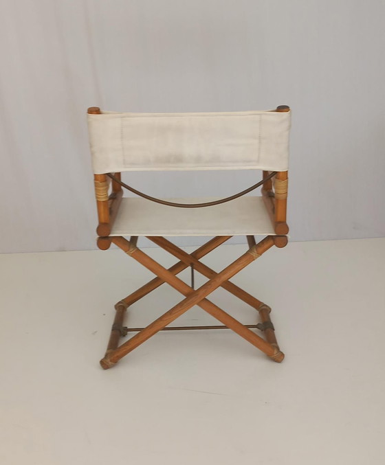 Image 1 of Paire de chaises directoriales McGuire, années 50