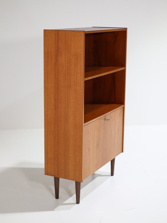 Image 1 of Libreria vintage danese in teak con ribalta