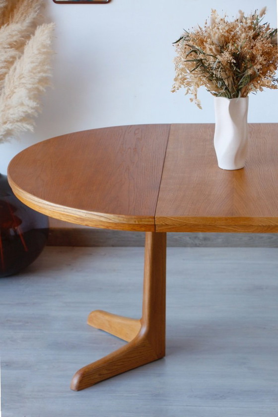 Image 1 of Extendable Vintage Oak Dining Table | Scandinavian Design