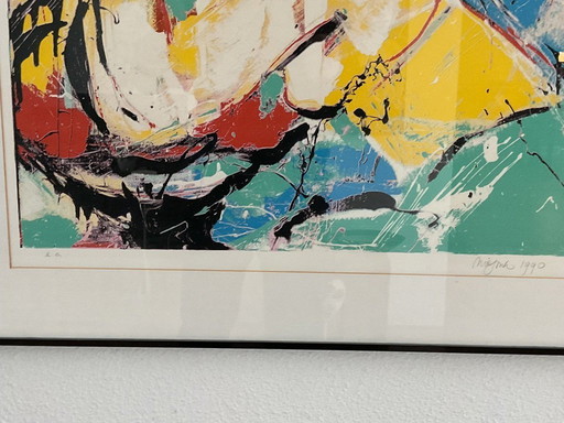 Nic Jonk Siebdruck Die Terrasse