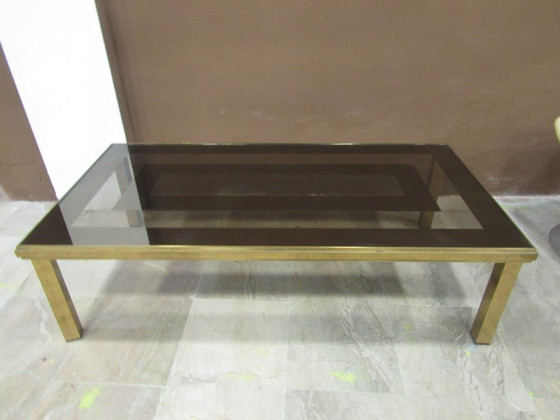 Image 1 of brass coffee table