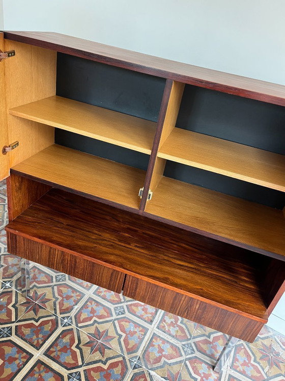 Image 1 of Palissander highboard, jaren '60