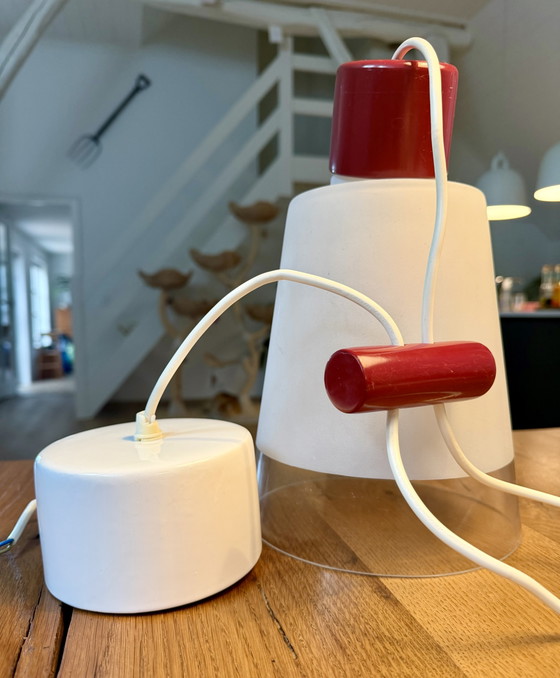 IKEA Pendelleuchte aus den 90er Jahren (Modell V9504-01) – Pendelleuchten, Glass, Ceramic (photo 4 of 5)