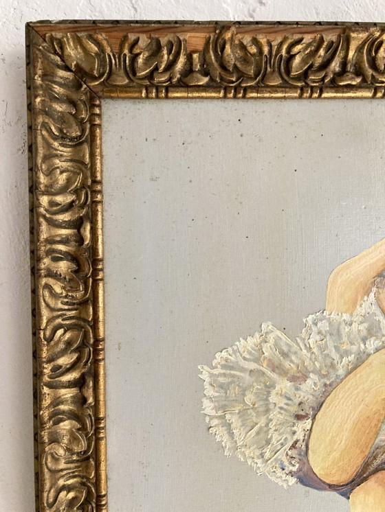 Image 1 of Oil on wood panel "Dancer", circa 1930