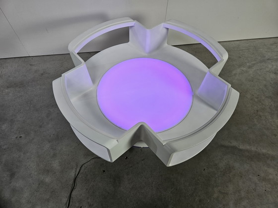 Image 1 of Tavolino da caffè Space Age Curver, illuminato