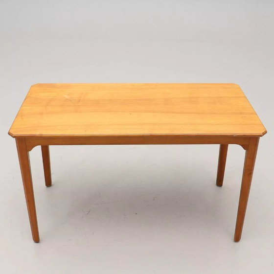 Image 1 of Vintage Scandinavian walnut coffee table by Carl Malmsten - Sweden - 1960s