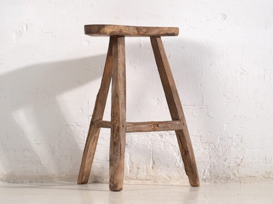 Tabouret asiatique ancien (c.1900) #4 (photo 12 of 39)