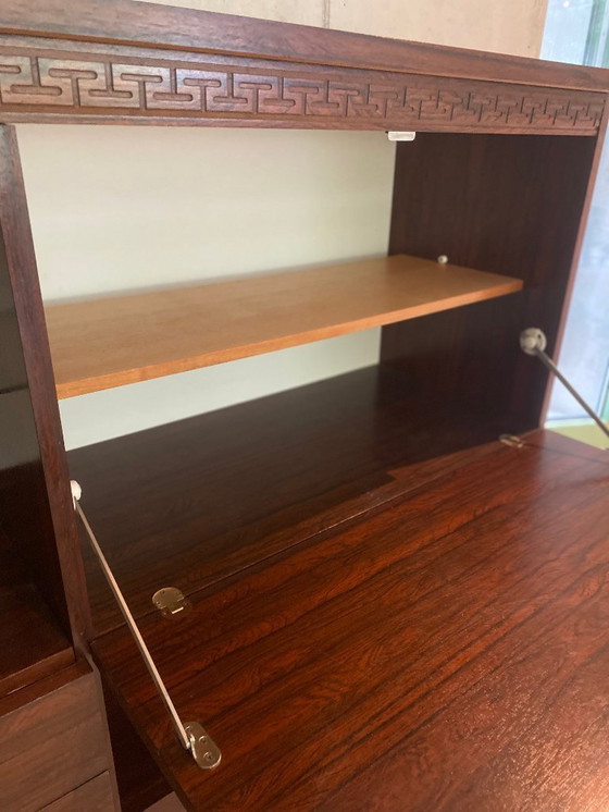 Image 1 of Credenza/mobile bar di metà secolo con meandro greco – ca. 1960