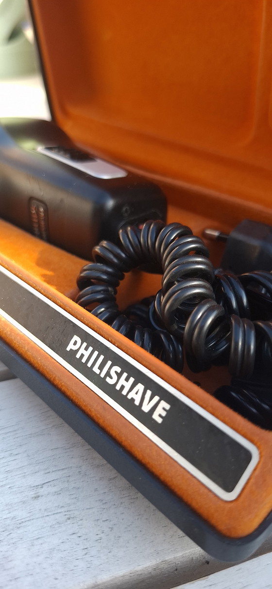 Image 1 of Philips Exclusive Philishave - Compleet Vintage Scheerapparaat in Originele Doos - Collectorsitem