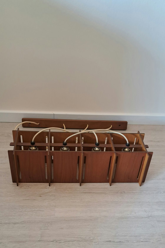 Image 1 of Plafonnier scandinave en teck, années 1960 - Mid Century Modern