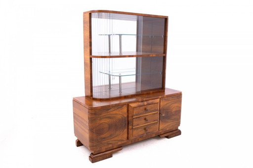 Art Deco display cabinet from Poland, 1940s. 