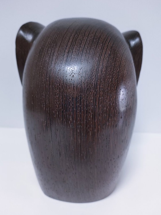 Image 1 of Dos esculturas de elefantes en madera preciosa.