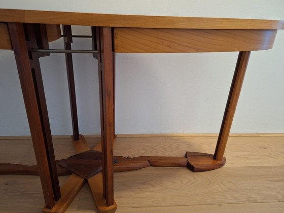 Table basse / Table d'appoint avec tiroirs style Art Déco – Savoir-faire dans le style de Schuitema (photo 12 of 17)