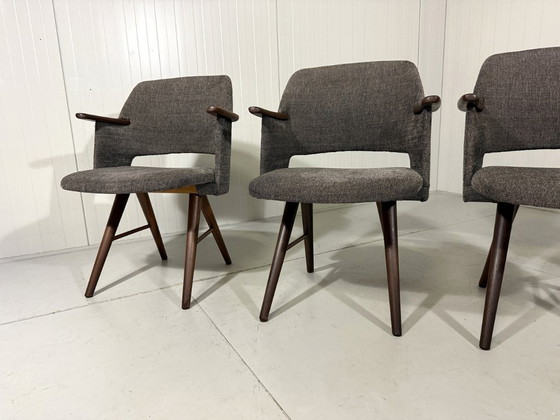 Image 1 of 4 X sillas de comedor Cees Braakman FT30 Pastoe, Países Bajos 1950