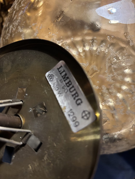 Image 1 of Rare suspension vintage – Glashütte, Limbourg, avec un magnifique effet bulles/glace