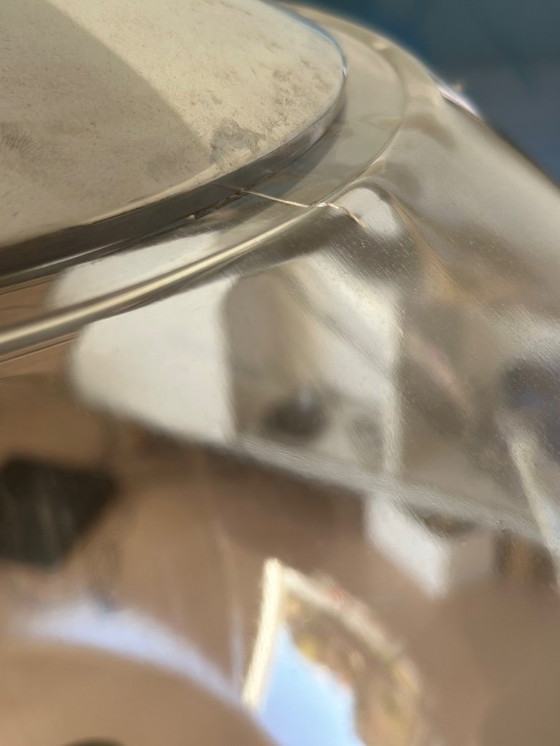 Image 1 of 2 lámparas de Limburg Glashütte * Enorme lámpara de techo de diseño * Lámpara de globo de la era espacial - Bauhaus - rareza