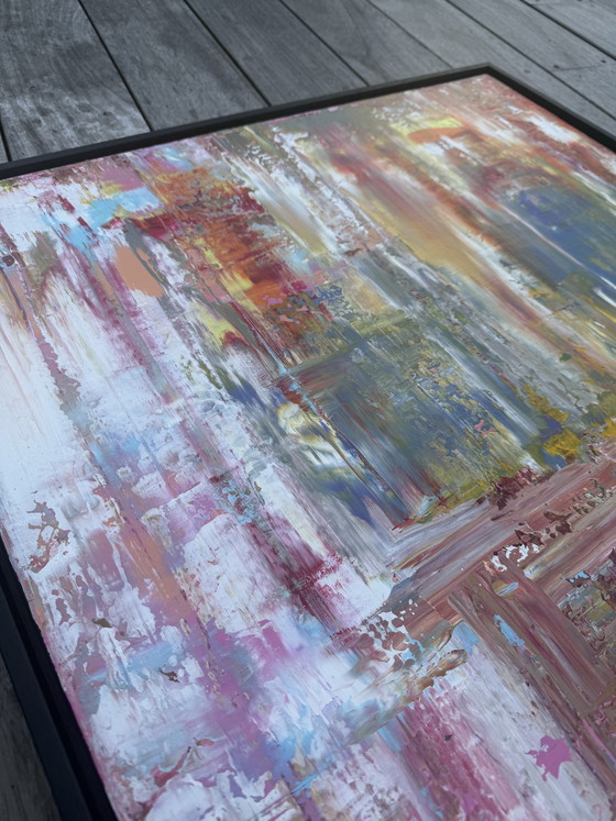 Image 1 of Artwork incl. floating frame 90x70cm