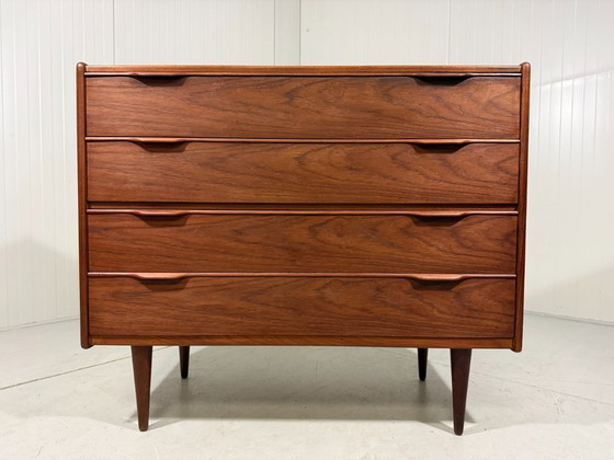 Image 1 of Henning Jørgensen teak chest of drawers Fredericia Denmark