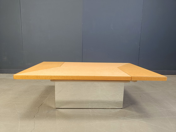 Image 1 of Table basse vintage en frêne par Paul Michel, 1970
