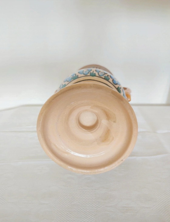 Image 1 of Vaso vintage dipinto a mano | Boho Etno Anfora | Vera ceramica vintage con Henkeln | ca. 26,5cm