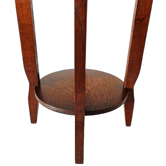 Image 1 of Vintage art deco plant table Amsterdam School side table 1930s