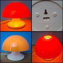 Harvey Guzzini Nule space age lamp by Luigi Massoni