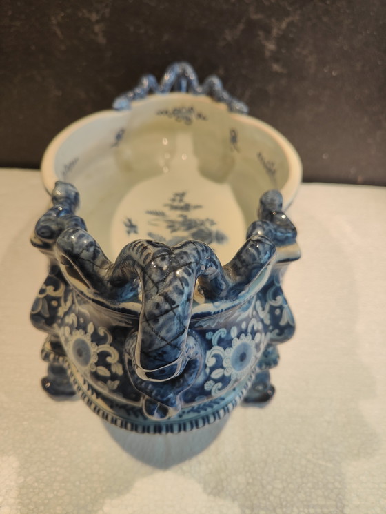 Image 1 of Jardinera antigua Boch Freses 1890-1920 Keramis Boch