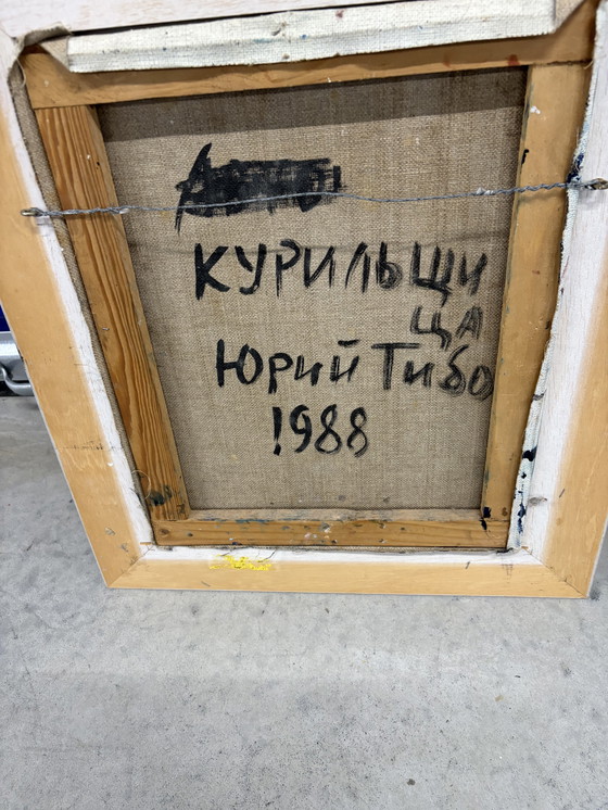 Image 1 of Painting by Soviet Avangarde Yury Tibo, 