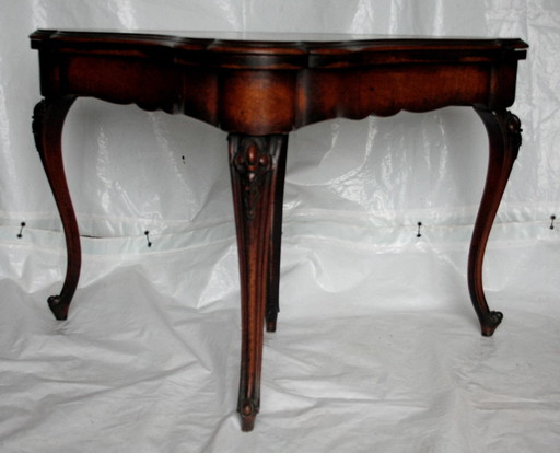 Table de jeu anglaise de la fin du XVIIIe siècle ouvrable