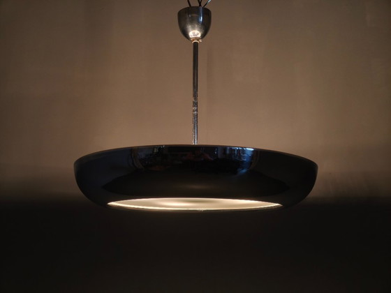 Image 1 of Bauhaus UFO-kroonluchter van Josef Hurka voor Napako, jaren 1930