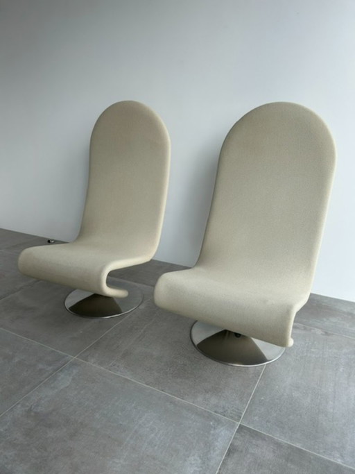 2 x Fritz Hansen Chairs System 123 – fauteuils, Aluminium (photo 2 of 11)