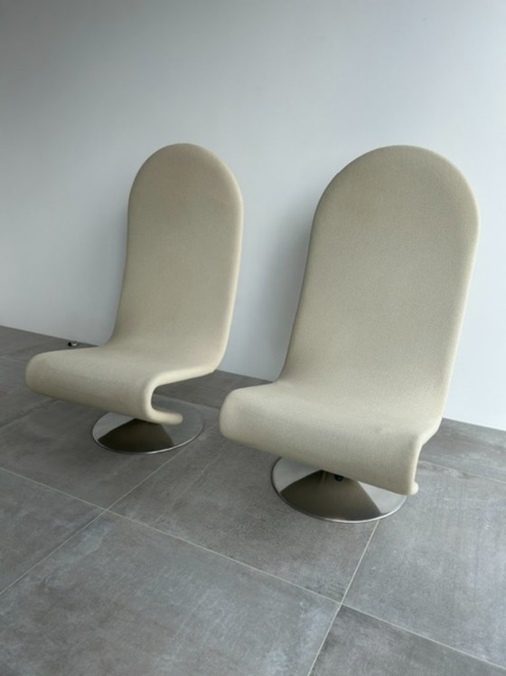 2 x Fritz Hansen Chairs System 123 – Armchairs, Aluminium (photo 2 of 11)