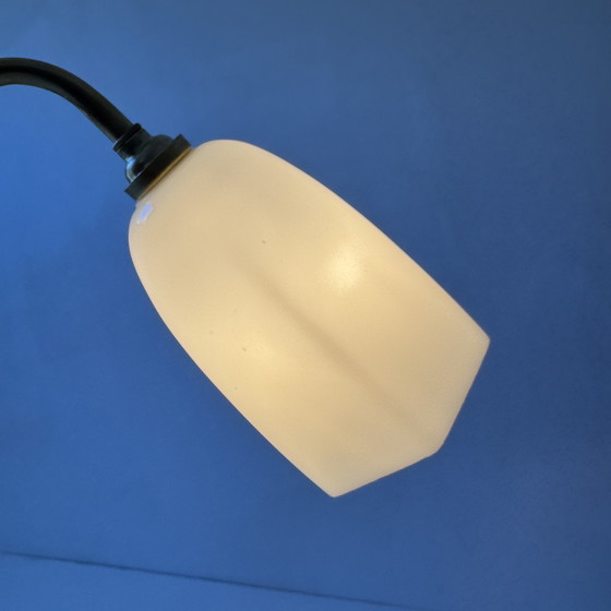 Image 1 of Vintage Opaline zwanenhals wandlamp