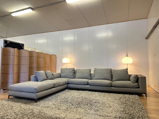 Minotti Andersen Corner Sofa Grey Mottled