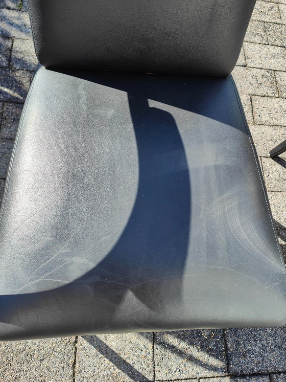 4 Gelderland 5480 Chairs in Black Leather – Dining chairs (photo 11 of 18)