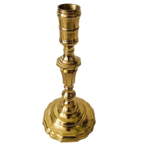 Vintage brass gold candlestick 1950's