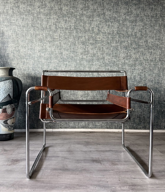 Image 1 of Vintage Wassily-stoel van Marcel Breuer voor Fasem