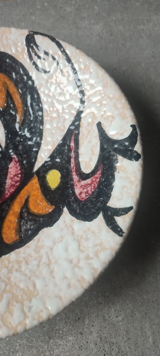 Image 1 of Plat Mural "Toro de Lidia" ceramique Style Pop Art ( Sanguino )