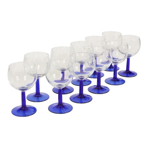 Juego de copas de vino Arcoroc azules