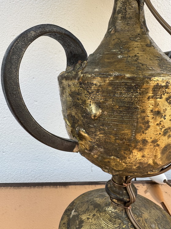 Brutalistische lamp van Max Bré, jaren 60 – Tafellampen, Bronze (photo 9 of 15)