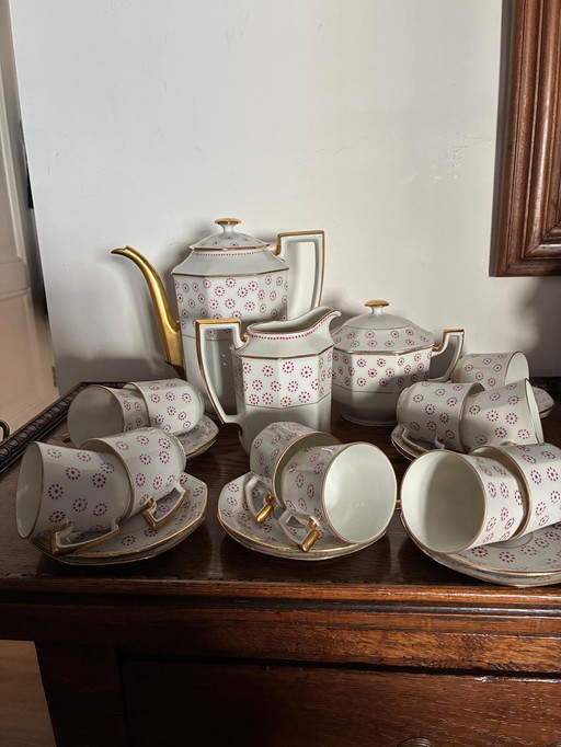 Limoges coffee set.