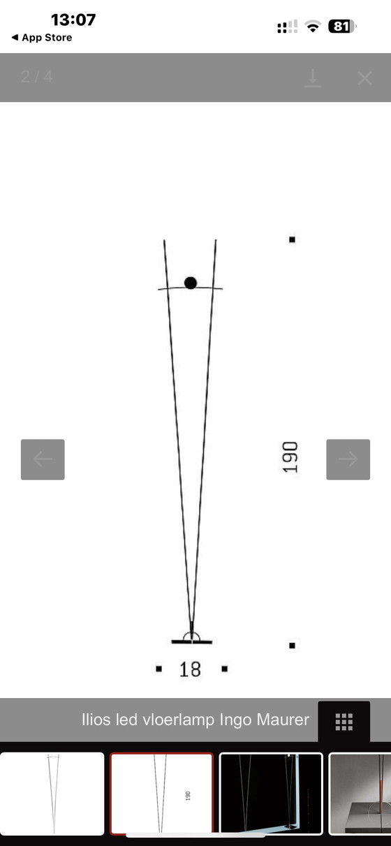 Image 1 of Inge Maurer vloerlamp