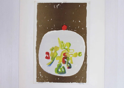 Litografia dell'artista René Myrha