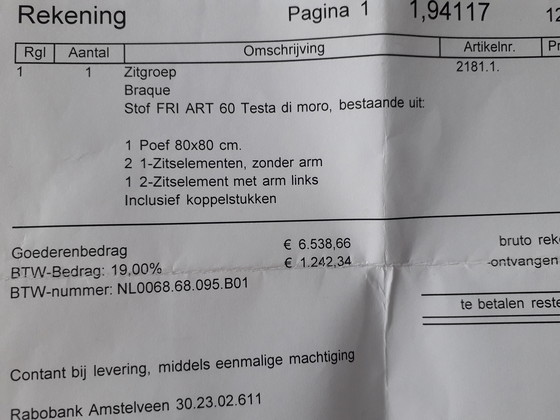 Image 1 of Minotti Sofa and element and pouf