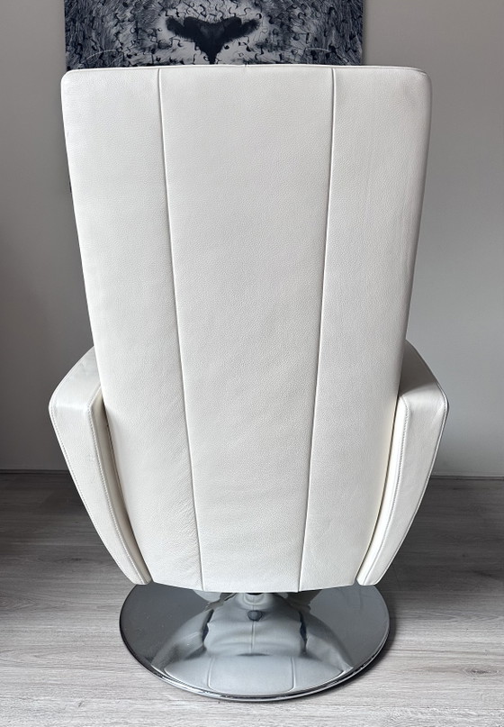 FSM Smile Design Relaxfauteuil – Verstelbare relaxstoel, Chrome, Leather (photo 6 of 8)
