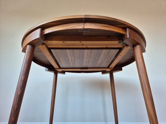 Image 1 of  Set da pranzo allungabile Roundette in teak di Hans Olsen per Frem Røjle, Danimarca, anni '60