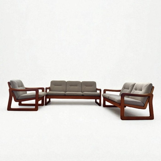 EMC MØBLER 3-2-1 Wohnzimmergarnitur, komplett restauriert.