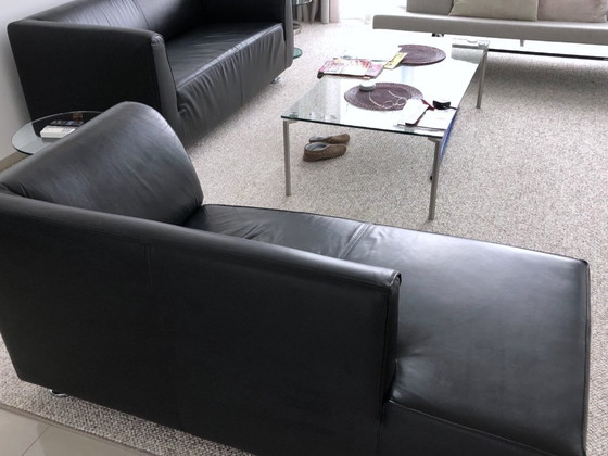 Image 1 of Chaise longue Gelderland 4800 Henk Vos in pelle nera