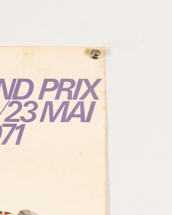 Image 1 of Grand Prix van Monaco 29e 1971 – Originele vintage motorsportposter van S. Carpenter – Vintage Racing – 60x40 cm
