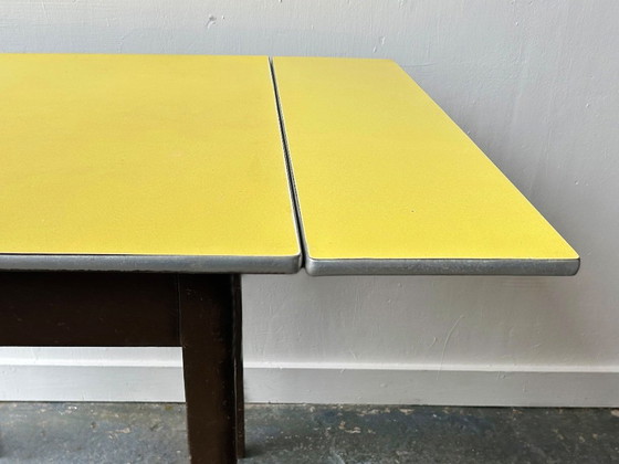 Image 1 of Mid-Century vintage 1960s dining / kitchen / Formica drop leaf table